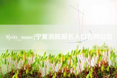 余江宁夏消防报名入口官网公告