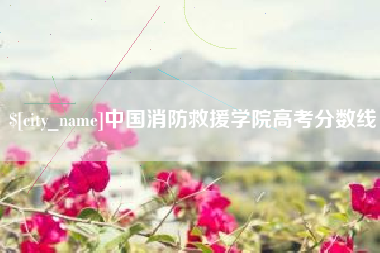 余江中国消防救援学院高考分数线