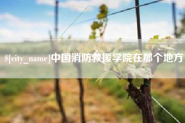 余江中国消防救援学院在那个地方