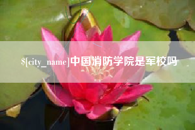 余江中国消防学院是军校吗