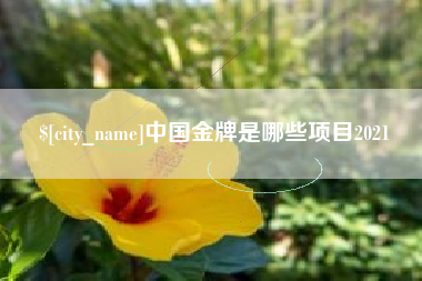 余江中国金牌是哪些项目2021