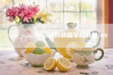 余江中国消防救援学院分数2020