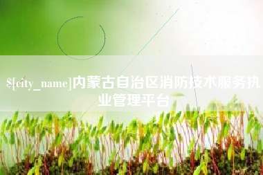 余江内蒙古自治区消防技术服务执业管理平台