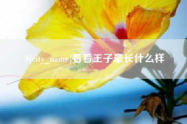 余江看看王子豪长什么样