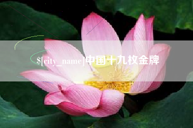 余江中国十九枚金牌