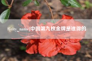 余江中国第九枚金牌是谁得的
