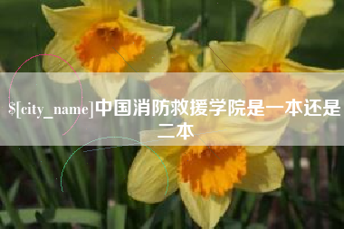 余江中国消防救援学院是一本还是二本