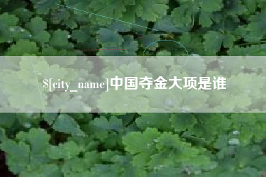 余江中国夺金大项是谁