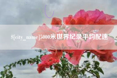 余江5000米世界纪录平均配速