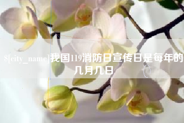 余江我国119消防日宣传日是每年的几月几日