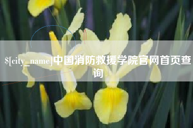 余江中国消防救援学院官网首页查询
