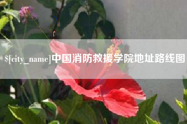 余江中国消防救援学院地址路线图