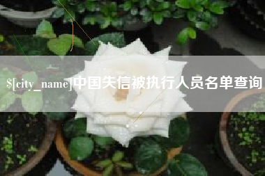 余江中国失信被执行人员名单查询