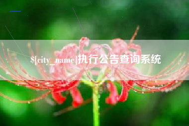余江执行公告查询系统
