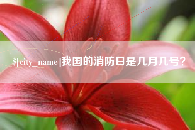 余江我国的消防日是几月几号？