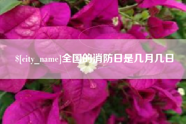 余江全国的消防日是几月几日